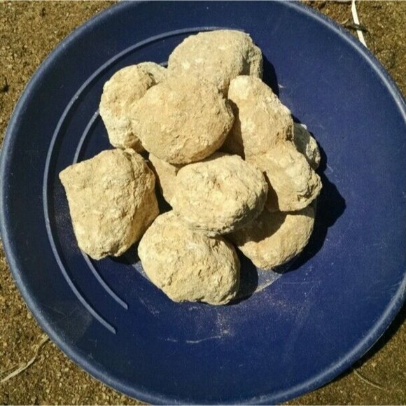 1 lb Break Your Own Whole Moroccan Tracas Quartz Crystal Geodes Sparkle Crack - Picture 2 of 3